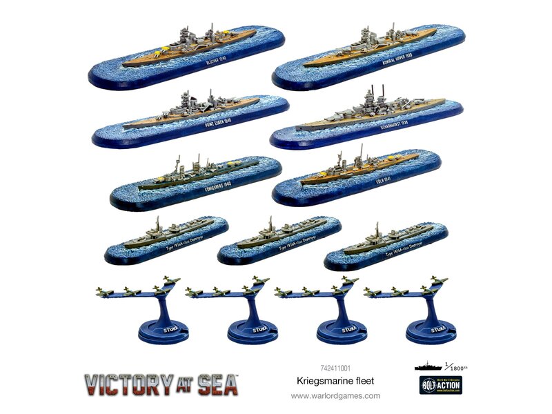 Warlord Games Victory at Sea Kreigsmarine Fleet