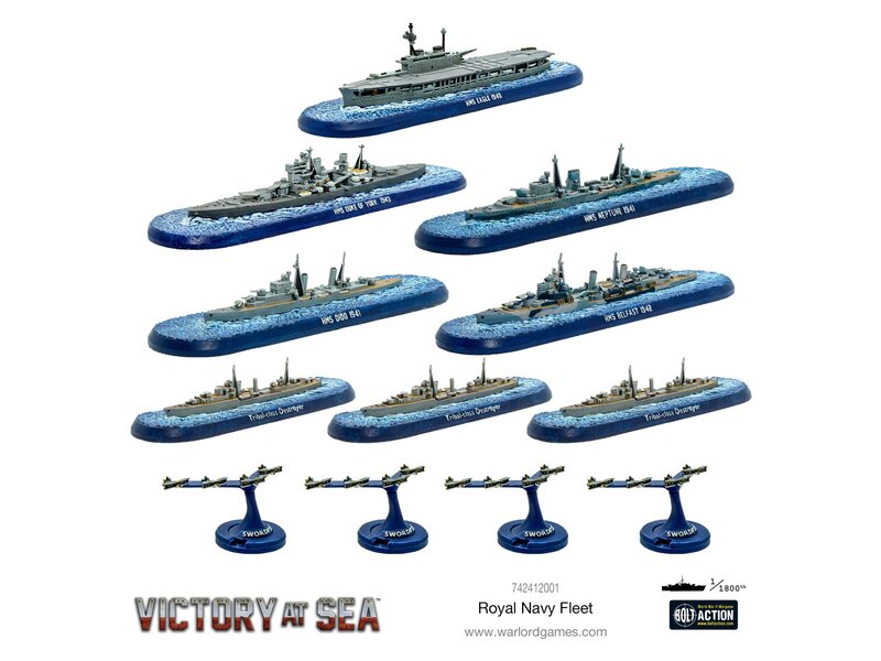 Warlord Games Victory at Sea Royal Navy Fleet