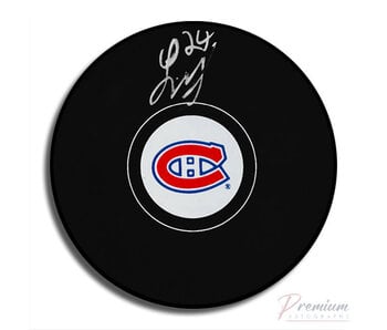 Logan Mailloux Autographed Puck - Official