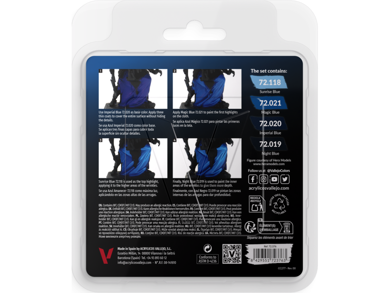 Vallejo Vallejo Game Color Set Blue