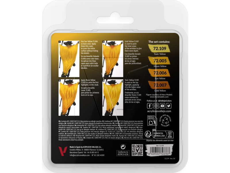 Vallejo Vallejo Game Color Set Yellow