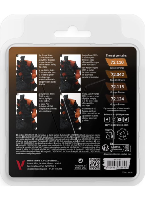 Vallejo Game Color Set Leather