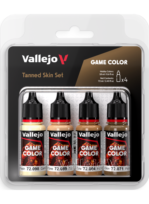 Vallejo Game Color Set Tanned Skin