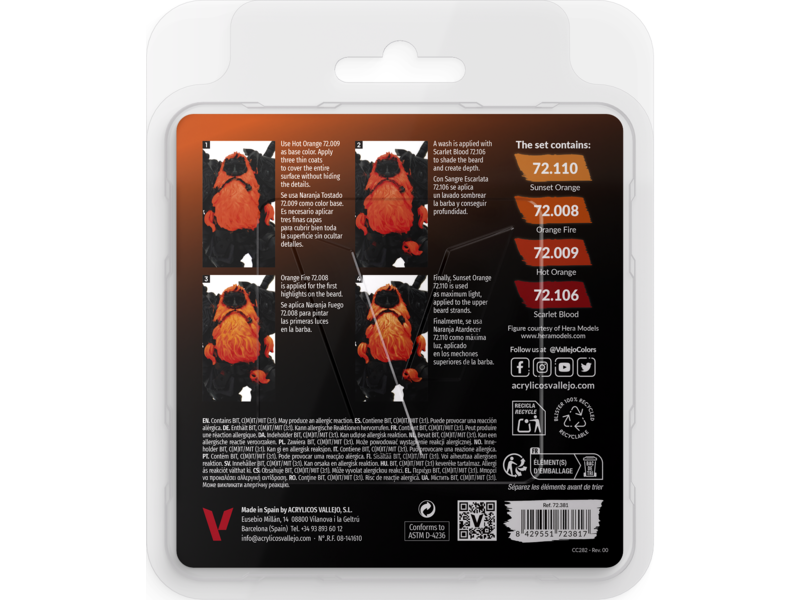 Vallejo Vallejo Game Color Set Orange