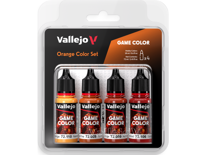 Vallejo Vallejo Game Color Set Orange