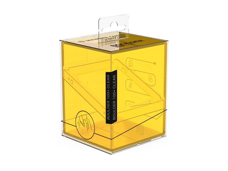 Ultimate Guard Deck Case Boulder 100+ Clear Amber