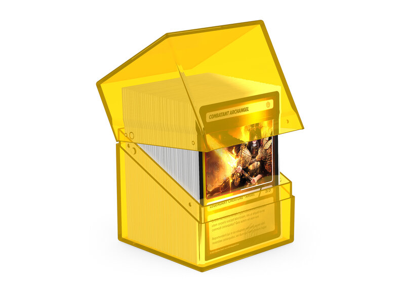 Ultimate Guard Deck Case Boulder 100+ Clear Amber