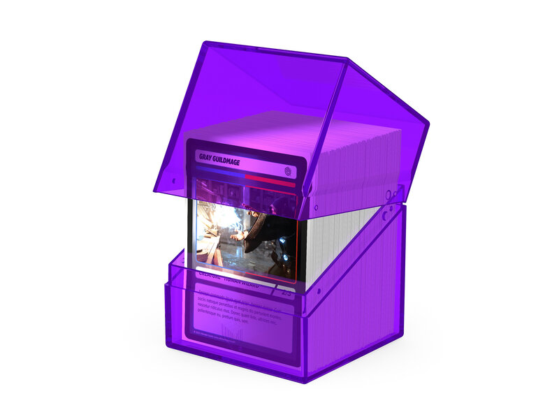 Ultimate Guard Deck Case Boulder 100+ Clear Amethyst