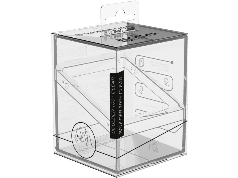 Ultimate Guard Ultimate Guard Deck Case Boulder 100+ Clear Transparent