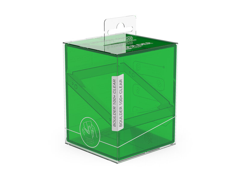 Ultimate Guard Deck Case Boulder 100+ Clear Emerald
