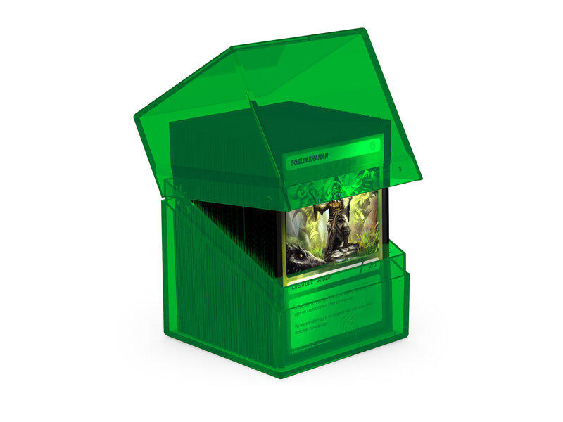 Ultimate Guard Deck Case Boulder 100+ Clear Emerald