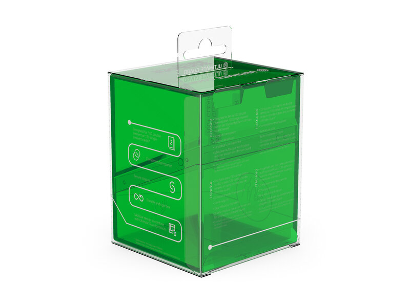 Ultimate Guard Deck Case Boulder 100+ Clear Emerald