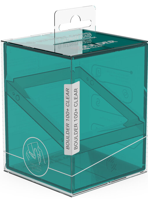 Ultimate Guard Deck Case Boulder 100+ Clear Malachite