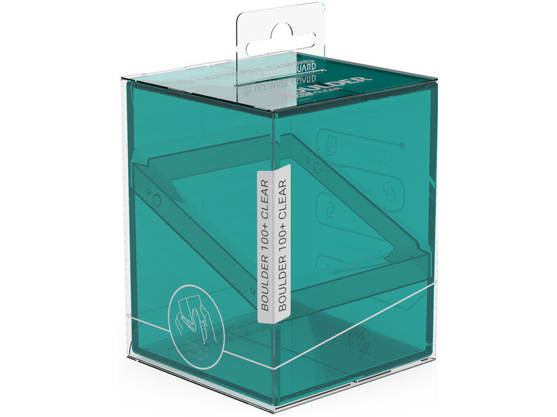 Ultimate Guard Deck Case Boulder 100+ Clear Malachite
