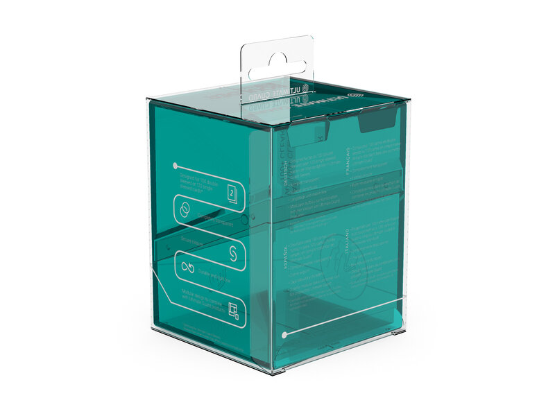 Ultimate Guard Deck Case Boulder 100+ Clear Malachite
