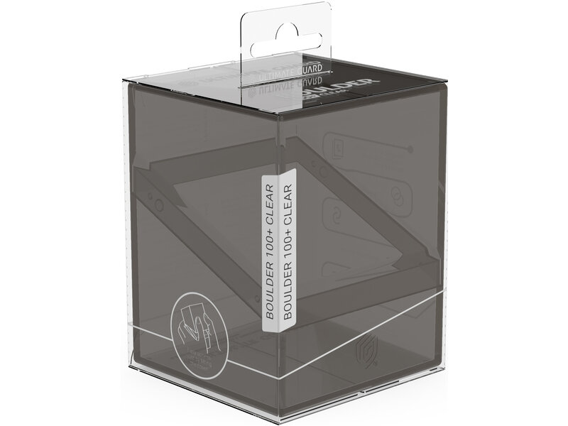 Ultimate Guard Deck Case Boulder 100+ Clear Onyx