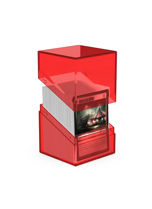 Ultimate Guard Deck Case Boulder 100+ Clear Ruby