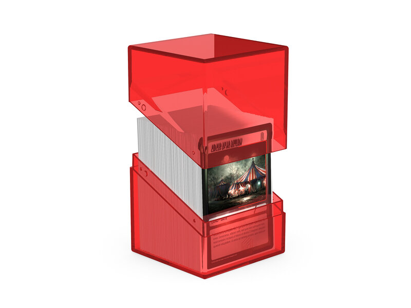 Ultimate Guard Deck Case Boulder 100+ Clear Ruby