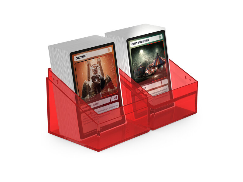 Ultimate Guard Deck Case Boulder 100+ Clear Ruby