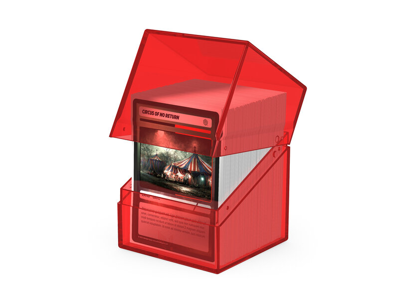 Ultimate Guard Deck Case Boulder 100+ Clear Ruby