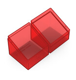 Ultimate Guard Deck Case Boulder 100+ Clear Ruby
