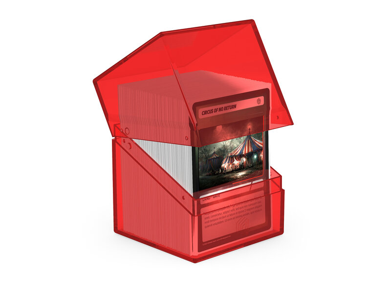 Ultimate Guard Deck Case Boulder 100+ Clear Ruby