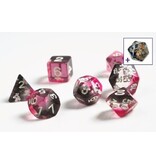 Sirius Dice Sirius Dice Translucent Pink, Clear, Black Resin 7-die Set