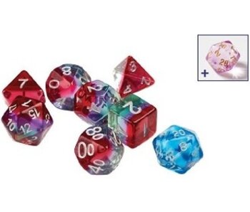 Sirius Dice Semi-translucent Watermelon 7-die Set