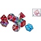 Sirius Dice Semi-translucent Watermelon 7-die Set