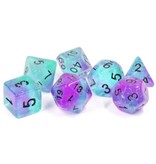 Sirius Dice Sirius Dice Glow-in-the-dark Peacock Glowworm 7-die Set