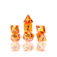 Sirius Dice Nebula Fire Orange With Red 7-die Set