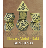 Sirius Dice Sirius Dice Illusory Metal Gold 7-die Set