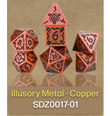 Sirius Dice Sirius Dice Illusory Metal Copper 7-die Set