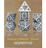 Sirius Dice Sirius Dice Illusory Metal Silver 7-die Set