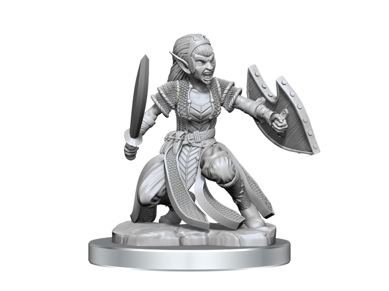 Wizkids D&D Unpainted Minis Wv20 Shifter Fighter