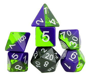 Sirius Dice Diagonal Slick Sea Glass 7-die Set