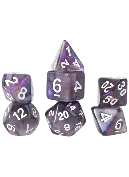 Sirius Dice Gaming Treasures Unearthed Amethyst 7-die Set