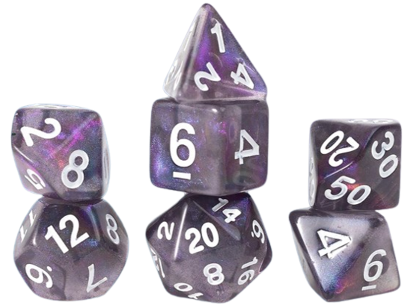 Sirius Dice Sirius Dice Gaming Treasures Unearthed Amethyst 7-die Set