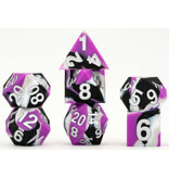 Sirius Dice Silicone 7 Dice Set Sharp Edge Pride Asexual