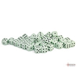 Chessex Opaque 36d6 Pastel Green/black 12mm