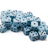 Chessex Opaque 36d6 Pastel Blue/black 12mm