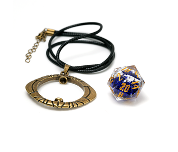 Sirius Dice Eye Of Ra D20 Necklace