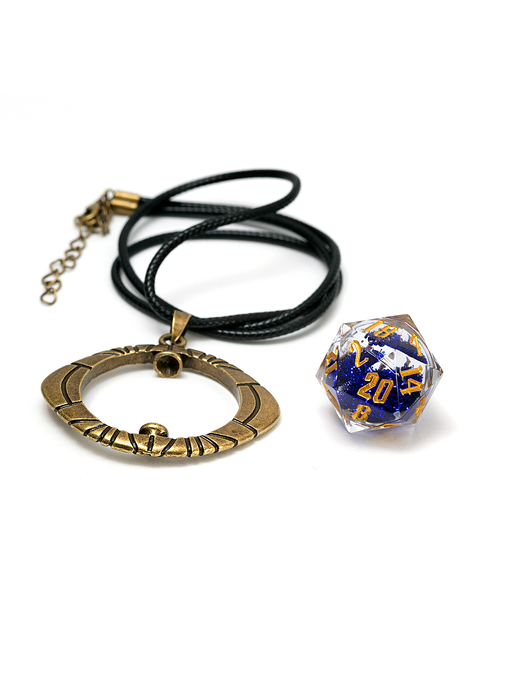 Sirius Dice Eye Of Ra D20 Necklace