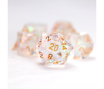 Sirius Dice Sharp-edged Crystal Fairy 7-die Set