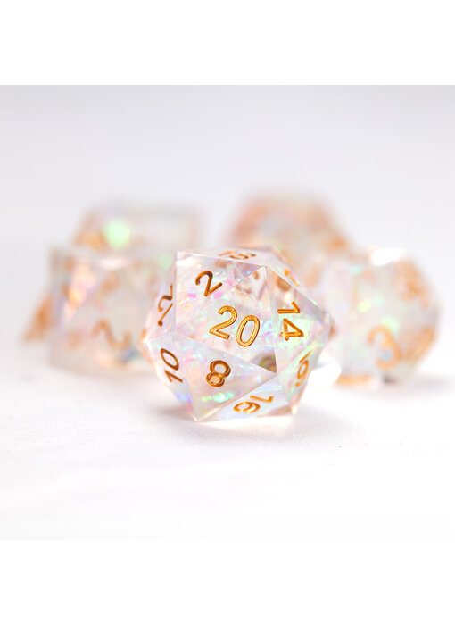 Sirius Dice Sharp-edged Crystal Fairy 7-die Set