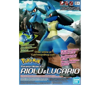 Bandai Spirits Pokemon Model Kit #44 Riolu & Lucario