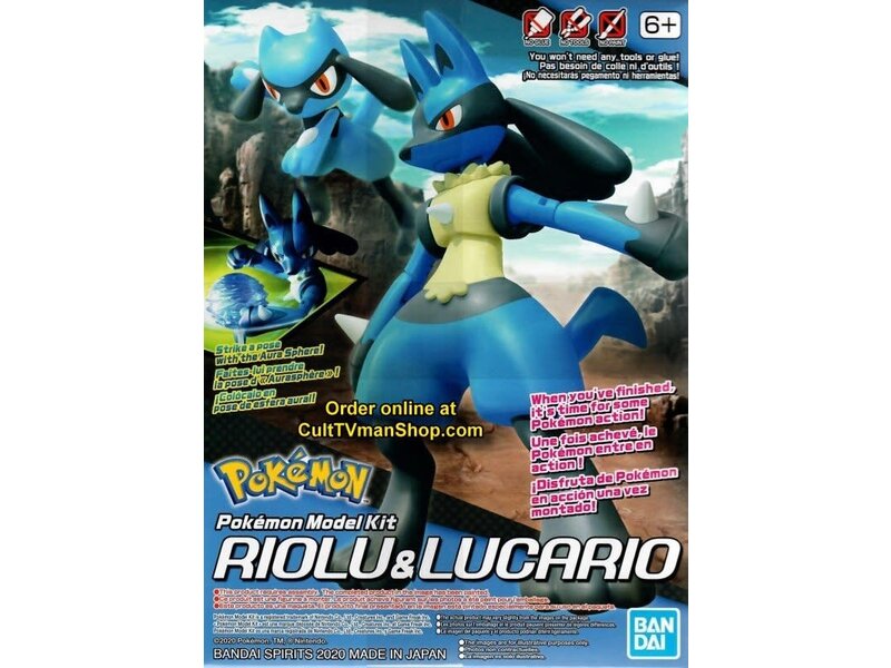 Bandai Bandai Spirits Pokemon Model Kit #44 Riolu & Lucario