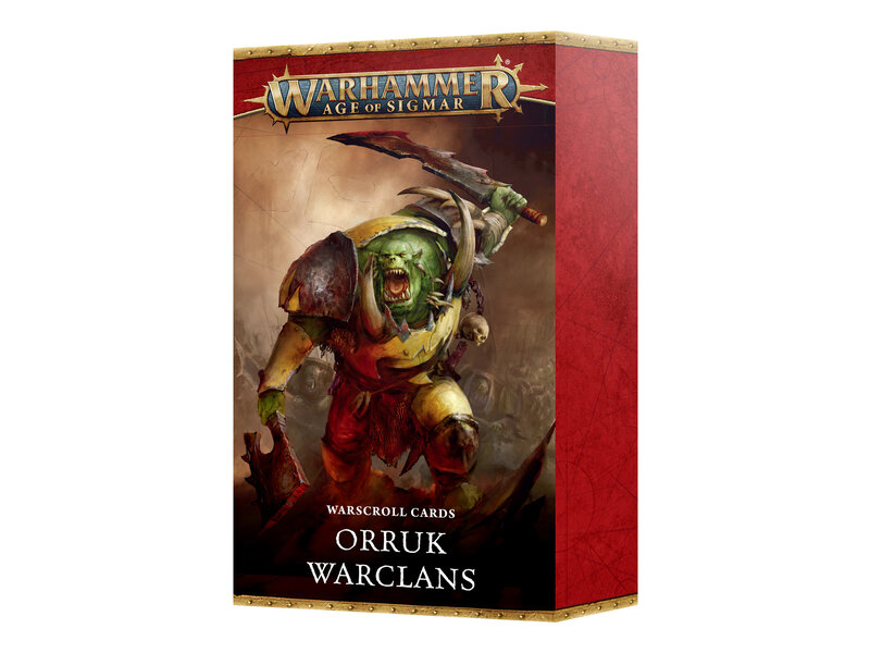 Games Workshop Warscroll Cards Orruk Warclans (English)