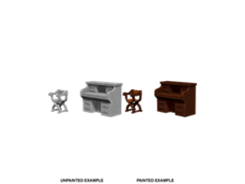 Wizkids Wizkids Unpainted Minis Wv5 Desk And Chair