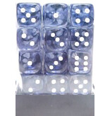 Chessex Nebula 36 * D6 Black / White 12mm Chessex Dice (CHX27808)